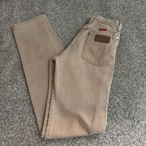Tan Wrangler Jeans